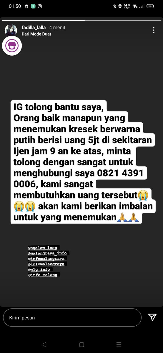 Twitter please do your magic <a href="/infomalang/">Info Malang</a> <a href="/mahasiswamlg/">Mahasiswa ½ Malang</a> <a href="/radar_malang/">jawaposradarmalang</a> <a href="/dishub_mlgkota/">Dishub Malang Kota</a> minta tlg bantu repost 🙏🏻