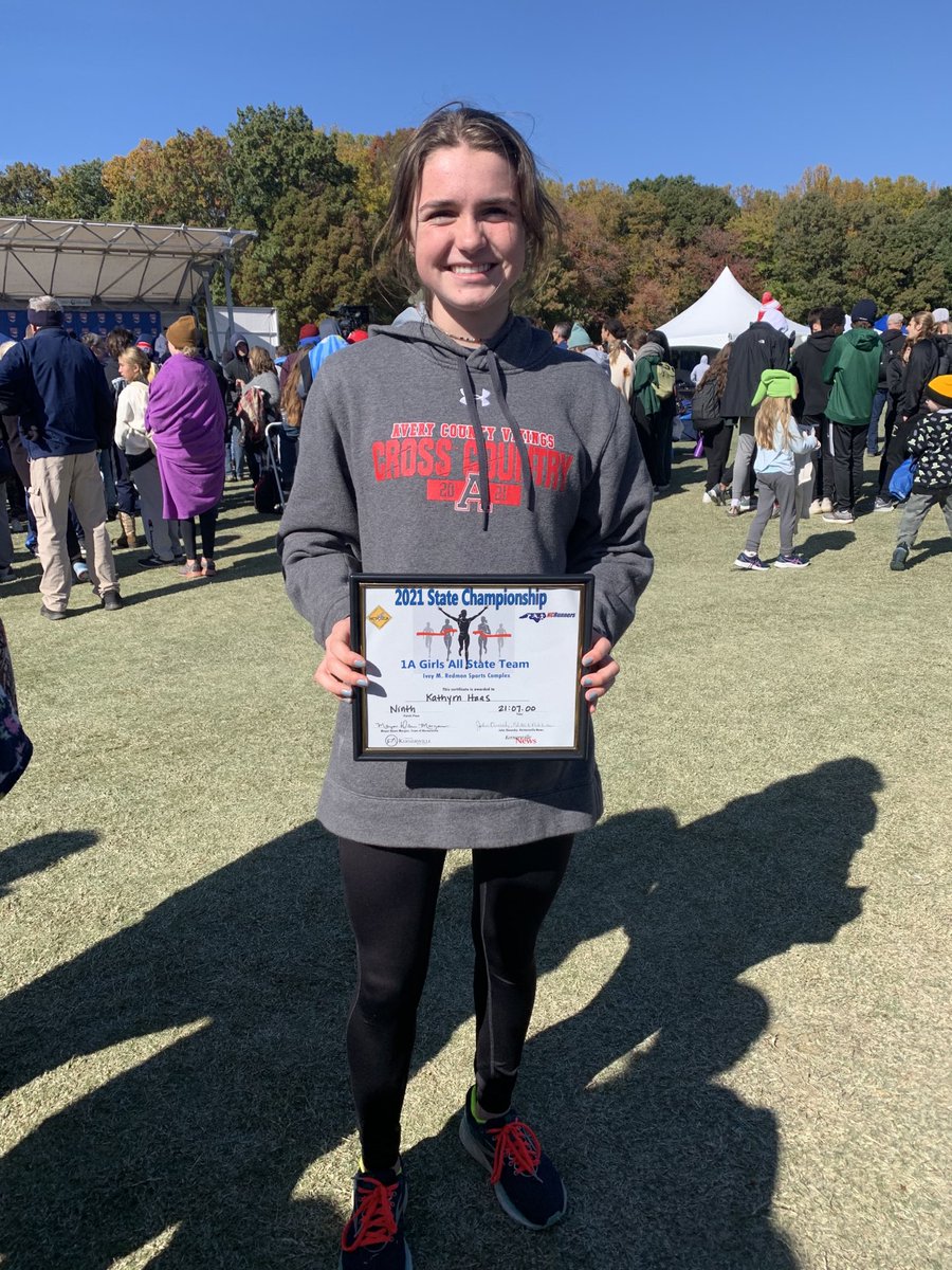 Congratulations to Kathryn Haas finishing 9th at the state championship claiming an ALL STATE title! Wow!!