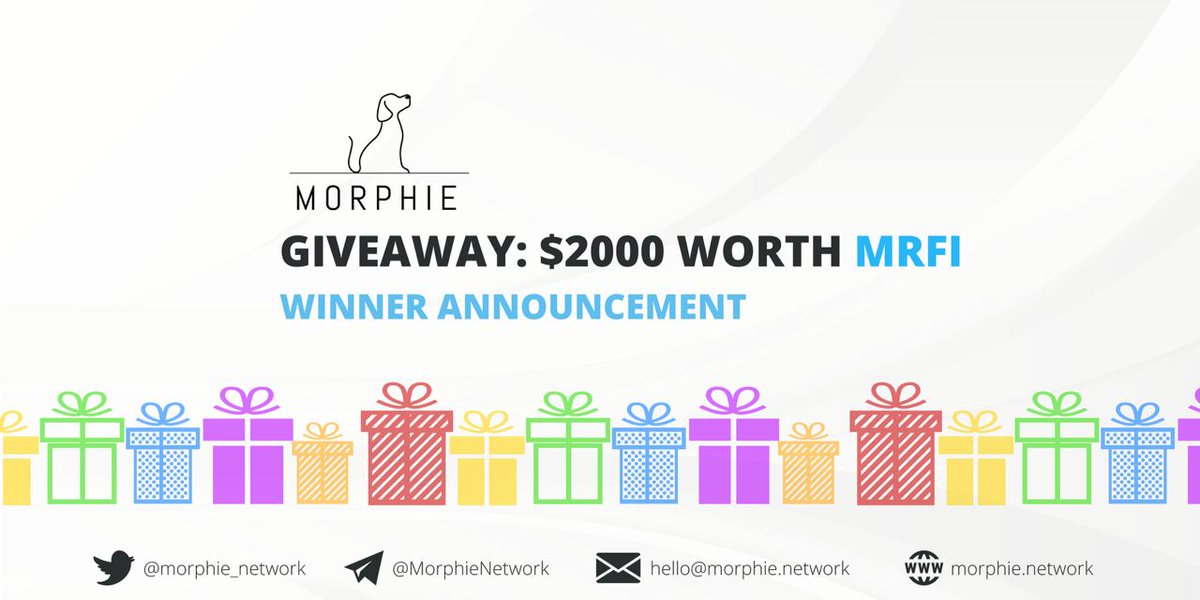 morphie_network's tweet photo. Winner Announcement of Morphie Network Mega #Giveaway 🎁
With 280k gleam entries, we're thrilled with the amazing response from the community 🤩
🔶 Congratulations to all the 100 winners. Please check out the winner list here👇
https://t.co/GFGdCt4AHG
#morphienetwork #avxl https://t.co/Ld3TmBLobp