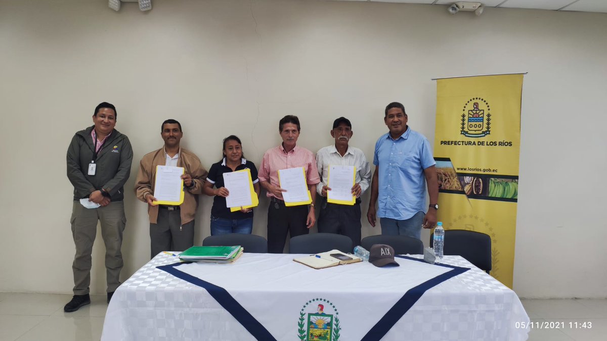 #Puebloviejo| Con la Unidad de Riego y Drenaje #GobiernoProvincial #LosRíos, se entregó Resoluciones de Aprobación del Estatuto, Otorgamiento de Personería Jurídica y Certificación de Directivas a usuarios de las Juntas de Riego #Kalabi, #Sillipe, #LaIndependencia y #SanJoaquin.