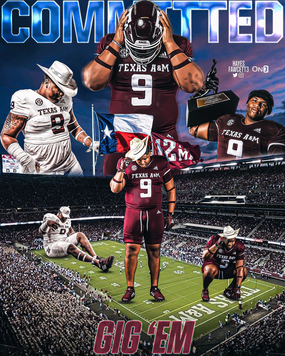 WalterNolen4's tweet photo. Honored and blessed to say that I will be committing to Texas A&amp;M #GigEm @Hayesfawcett3 https://t.co/eTwL7FszGv