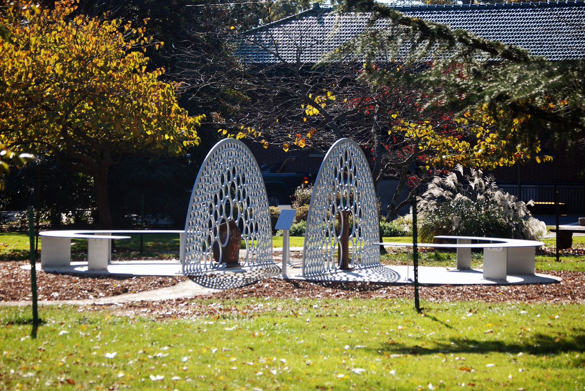 SarahLangsam's tweet photo. @millburntwp’s 20th Anniversary September 11th Memorial is complete! Join us for the for the unveiling of the installation one week from today, Saturday, November 13, at 11am, in Crescent Park across from the Short Hills train station. 

#publicart #installation #911memorial https://t.co/UPYhJUB2Yl