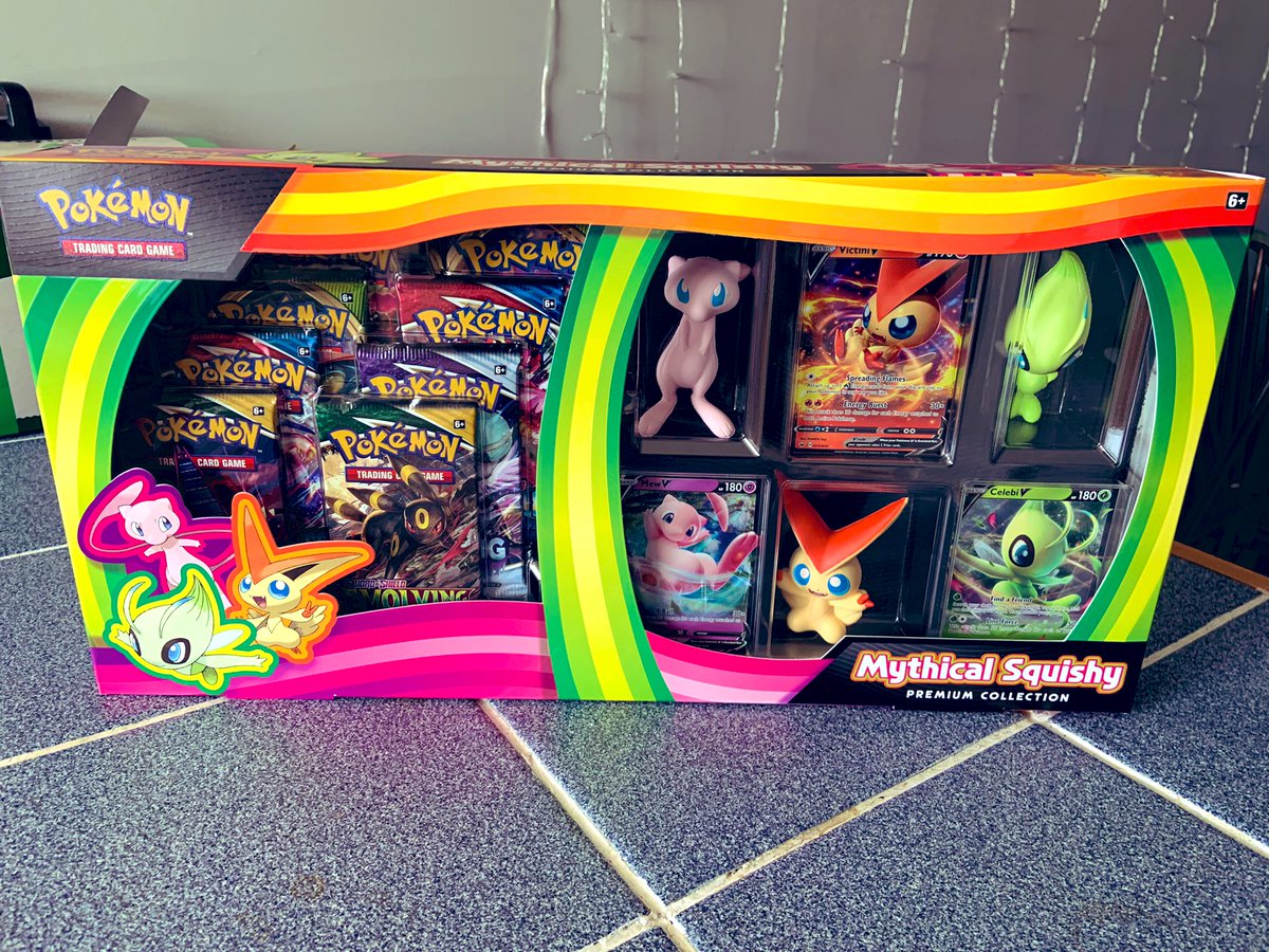 THEPOKEPLATEAU's tweet photo. 🚨GIVEAWAY ALERT🚨

Enter to win a Target Exclusive Mythical Squishy Premium Collection Box. How to Enter:
✅ Follow @THEPOKEPLATEAU &amp; @CTPokemonTCG 
✅ RT &amp; Like this tweet
✅ Use #CTPokemon in your RT
✅ Live in the US

Winner selected via RTPick on Wednesday, 11/10 https://t.co/Yj89WUZxmW