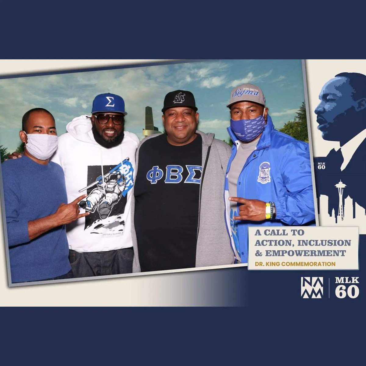 kunluv's tweet photo. Here at #GarfieldHS for the @naamnw #MLK60 weekend kickoff to celebrate #NWIcon and Distinguished brother of @pbs_1914 @DblEpsilonSigma Emile Pitre as he is inducted into the #Naamnw Inaugural Circle of Elders!!! 💙🤘🏾🥰
#PhiBetaSigma
#SeattleSigmas
#CultureForService https://t.co/sMmfqFkiy1