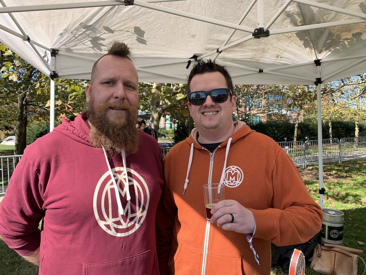 BaltoBeerBaron's tweet photo. Today at the @MDBrewers Baltimore Craft Beer Festival, @MinistryOfBrew killed it with Dirty Maude, an English Brown Ale with Chai Tea spices! https://t.co/W1on1fUXpY