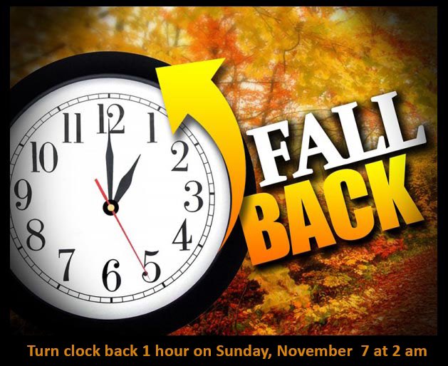 TRCMcDonough's tweet photo. It's daylight savings time again!!! Don't forget to turn your clocks back 1 hour at 2 am. If you have digital devices, you are already taken care of as they reset on their own.
#fallback #daylightsavings #timeforchange #turnyourclocksback https://t.co/xsavK7QoOL