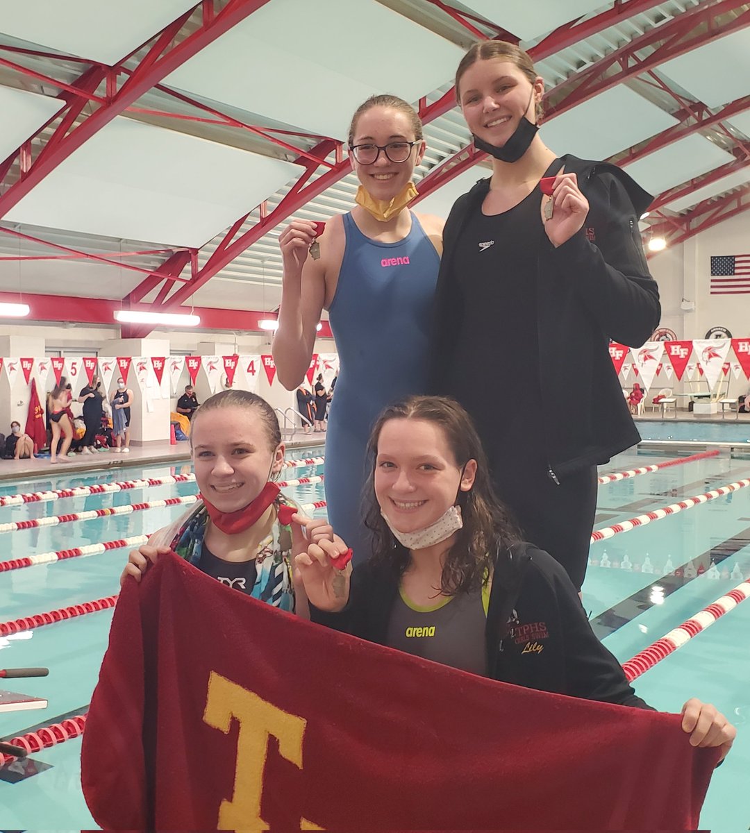TPHSSWIM's tweet photo. 2nd place 200 medley relay!  Wtg TITANS! #sectionals https://t.co/3IwFbZiVLG
