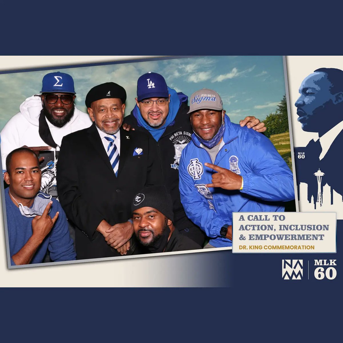 chukundi206's tweet photo. Here at #GarfieldHS for the @naamnw #MLK60 weekend kickoff to celebrate #NWIcon and Distinguished brother of @pbs_1914 @DblEpsilonSigma Emile Pitre as he is inducted into the #Naamnw Inaugural Circle of Elders!!! 💙🤘🏾🥰
#PhiBetaSigma
#SeattleSigmas
#CultureForService https://t.co/H8ysF2BI8t