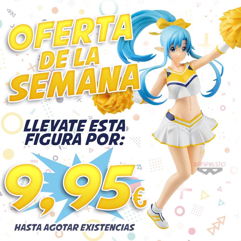 BlueStarImport's tweet photo. ✨OFERTA DE LA SEMANA✨
Sword Art Online “Memory Defrag” - EXQ figure - Asuna ~ Hooray Love Cheers
⭐️Visita nuestra tienda online desde nuestro perfil
⭐️https://t.co/gUIcXrFgtM
.
.
.
#oferta #sale #sao #swordartonline #asuna #Cheerleader #banpresto #memorydefrag #exqfigure https://t.co/K2IWnzEr30