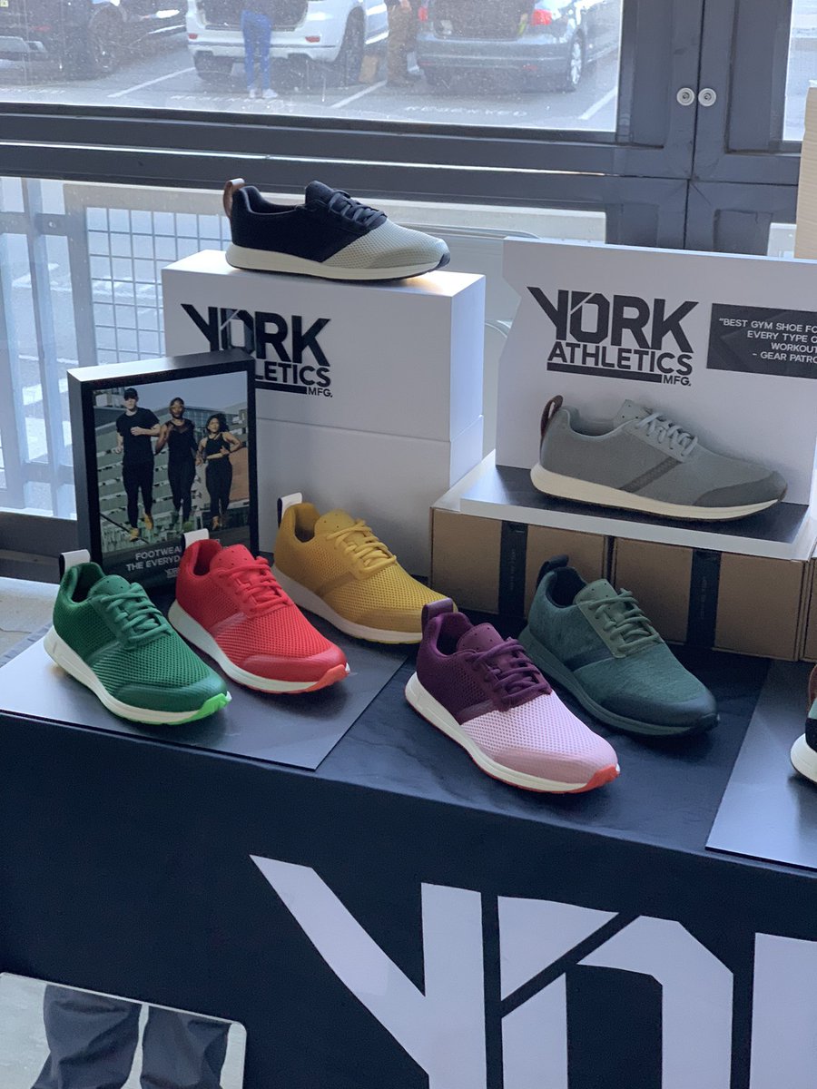 Taking <a href="/YORK_Athletics/">YORK Athletics Mfg.</a> to the streets of Boston today! Catch us at <a href="/AmericanFieldUS/">American Field</a> event today and tomorrow (11/7) to try on a pair of the most comfortable shoes you’ll ever own!