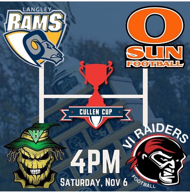 Semi-Final Saturday in the BCFC! Both games 4PM. Check out bcfctv.com

@bcfc_huskers at <a href="/LangleyRams/">Langley Rams</a> 

<a href="/ViRaiders/">VI Raiders Football</a> at <a href="/okanagan_sun/">Okanagan Sun</a>