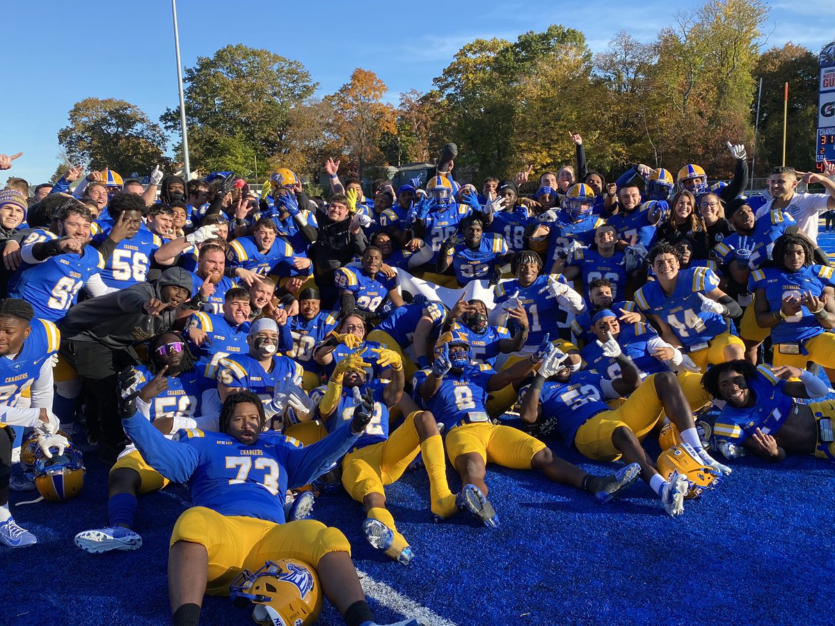 The NE10 (@thenortheast10) on Twitter photo TIME TO CELEBRATE! 🏆
@UNHChargers clinch their first NE10 title since 2012 with a 31-14 win over <a href="/BentleyFalcons/">Bentley Athletics</a> 🏈
#NE10EMBRACE #NCAAD2 #D2FB TIME TO CELEBRATE! 🏆
@UNHChargers clinch their first NE10 title since 2012 with a 31-14 win over <a href="/BentleyFalcons/">Bentley Athletics</a> 🏈
#NE10EMBRACE #NCAAD2 #D2FB