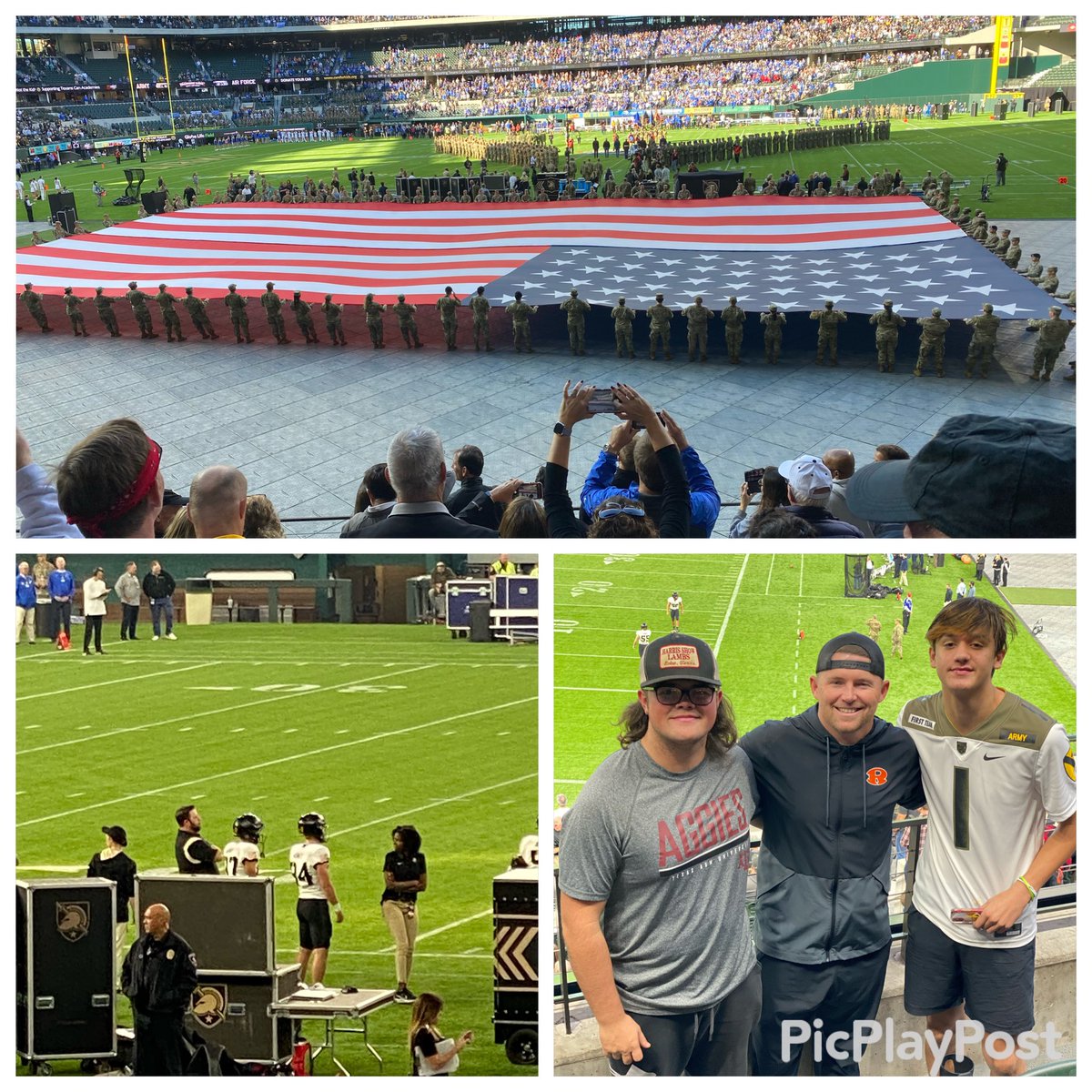 CoachTBowles's tweet photo. Had a blast getting to support some Former JFND Kickers that play for WEST POINT!! Congrats  Rich and Cole!! #ArmyvsAirForce #KickerU #97 #94 @rockwalljfndfb https://t.co/pmQ9YFBInw