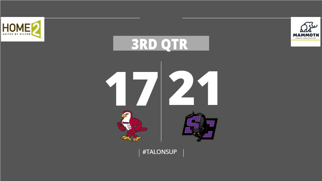 Touchdown Friends! On fourth and 2, Joshua Morris finds Dante Eldridge for a 24-yard strike to bring the Falcons within 21-17 at No. 13 Southwestern! #KCACscores #TalonsUp