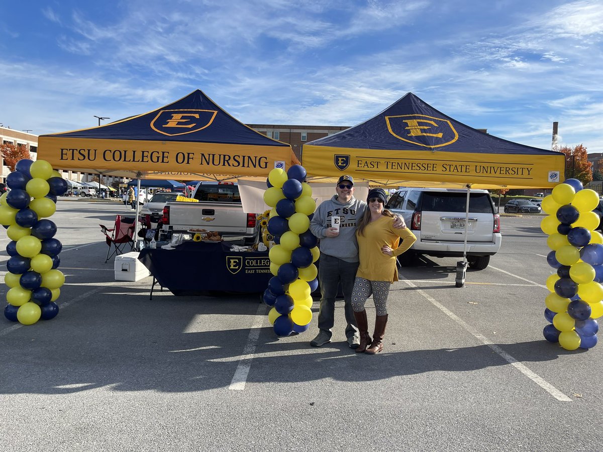 AngelaFlemmer's tweet photo. @etsucon had a blast tailgating this morning with our new Dean Dr. Horsey!!! Seeing old friends and graduates from across the years makes it so worthwhile! https://t.co/eTDi6ZXTU0