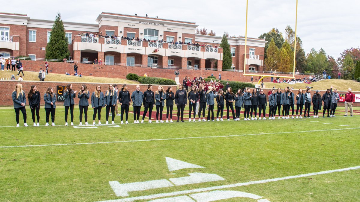Earlier today, we were recognized at our homecoming <a href="/ElonFootball/">Elon Football</a> game for our 2020 <a href="/CAASports/">Coastal Athletic Association</a> Championship title! Thank you to all the fans and Elon community for your continued support! 

#phoenixrising