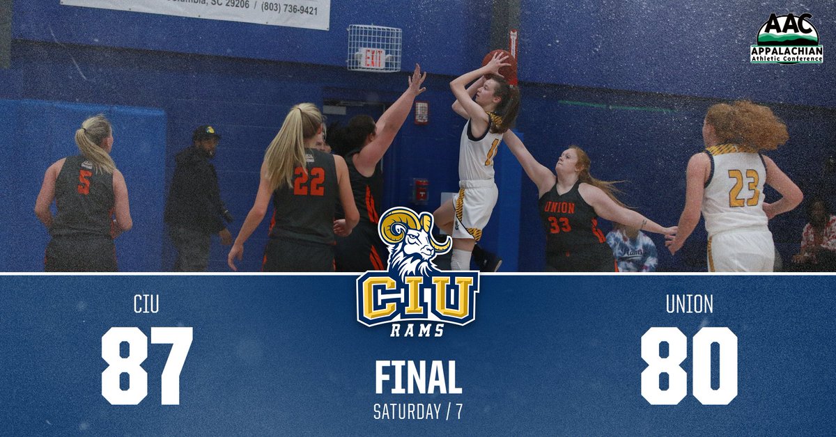 CIURams's tweet photo. 🏀FINAL SCORE 🏀
@ciuramswbb fights off the comeback from Union (Ky.) for their first @AACsports win of the season. #ChargeOn https://t.co/0ylnuQ9ky7