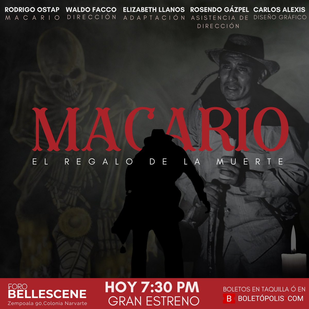 #Recomendación HOY #Macario en <a href="/ForoBellescene/">Foro Bellescene</a> con <a href="/OstapRodrigo/">Rodrigo Ostap</a> 7:30 PM 🎭