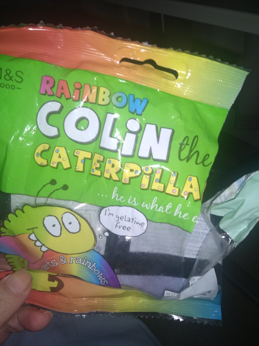 Have run out of Colin the Caterpillar sweets, having had most of the pack today. I need more, yet the hospital M&amp;S is CLOSED UNTIL MORNING.