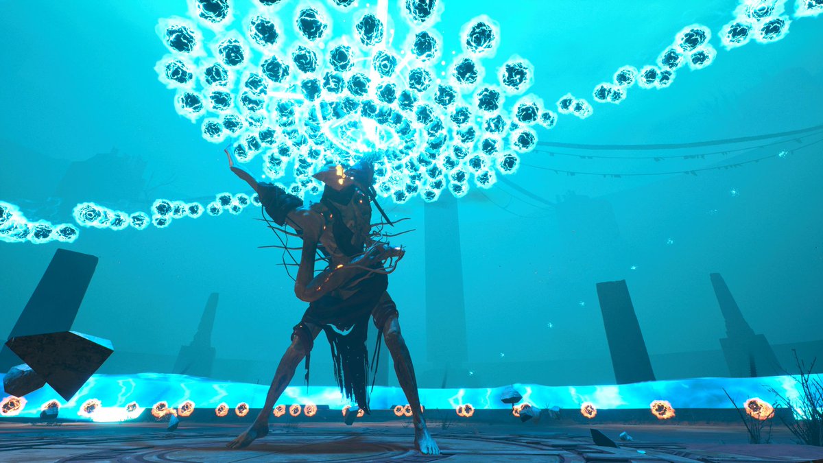PenniacGiant's tweet photo. Ixion in battle. #Returnalween #Returnal @Housemarque https://t.co/cb8R4SqrsS