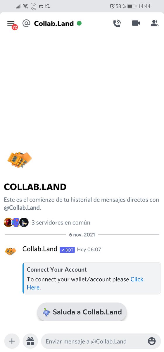 Vean #｜🚨｜scam-alert .. en Discord. Hay un bot que está enviando mensajes internos con un link... NO sigan ese link!! Ya le llegó a una persona de nuestro grupo. Tengan cuidado!!!!