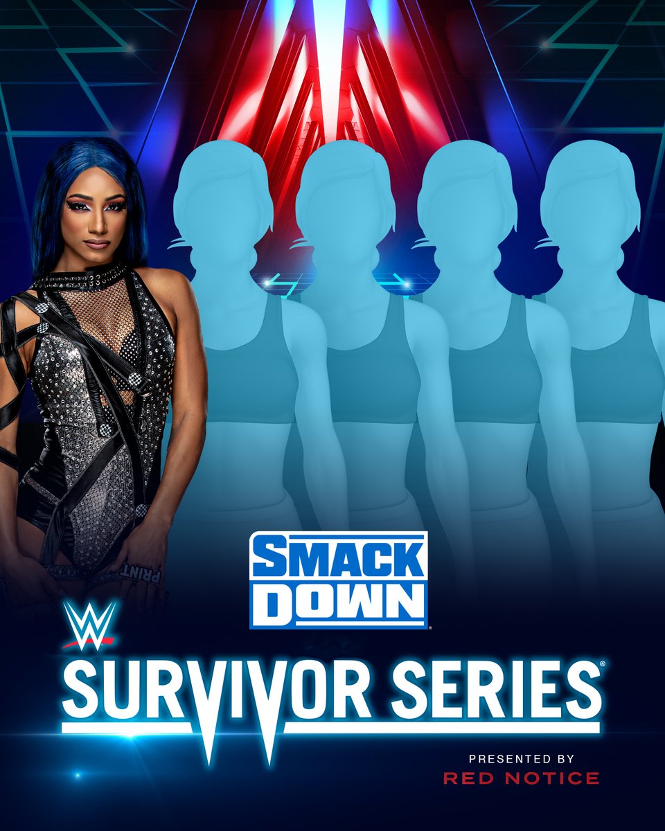 WWE's tweet photo. π΅ Welcome @SashaBanksWWE to the #SmackDown Women's #SurvivorSeries Team. https://t.co/VXsjfgV8Dj