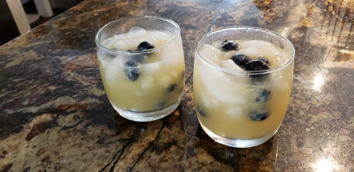 NotarySymposium's tweet photo. Okay, Laura and Kerri are starting things off with their version of Orange Popp. Okay, we'll admit it, it is the original recipe plus some fresh blueberries! Delish! https://t.co/9fRsEJcLs1