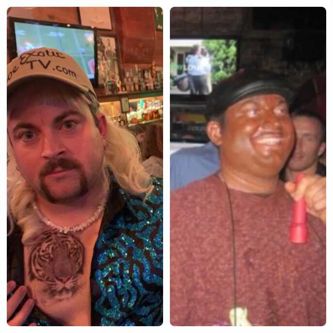 Crawpotter69's tweet photo. Who wore it better ⁦@ThaDoteShow⁩ https://t.co/mWH5yvEEtj