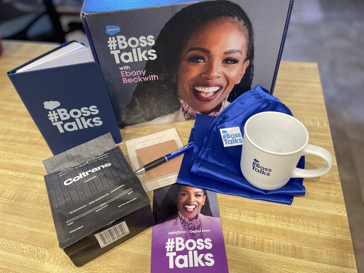 judygr64's tweet image. Thank you #BossTalks love my package @salesforce