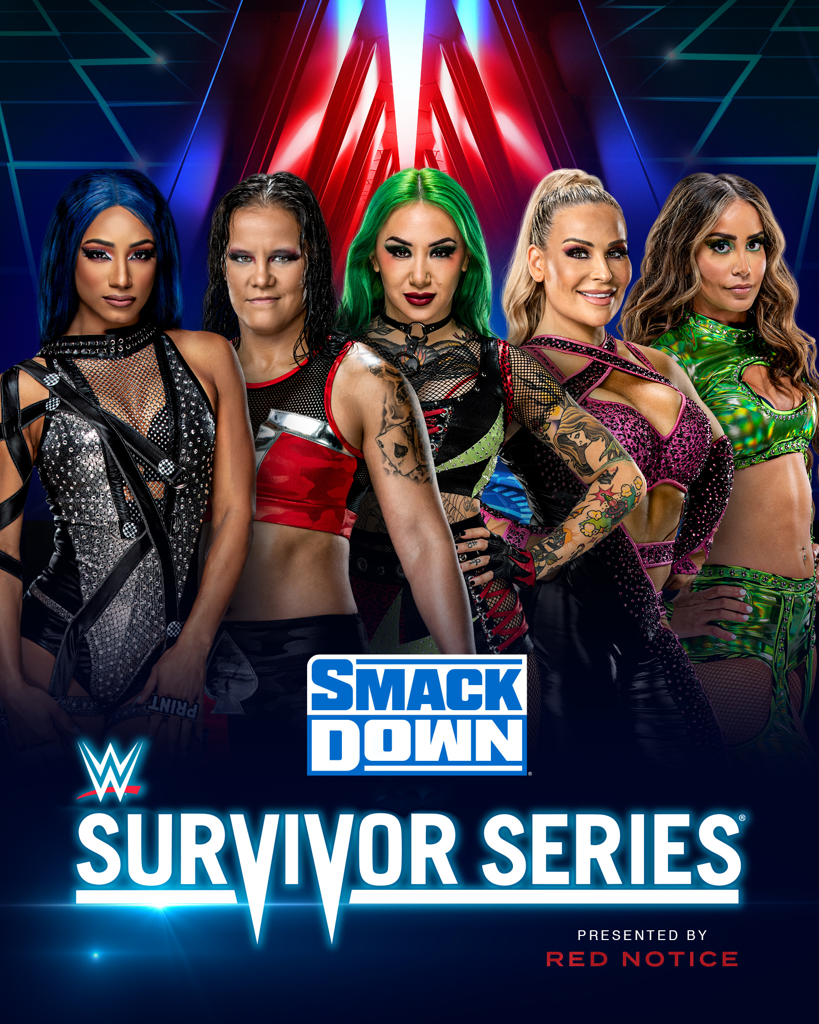 Il team femminile di SD per Survivor Series (Foto: WWE)