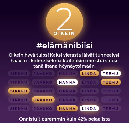 Ei-suora #elämänibiisi nähty. Ohjelman tunnelma oli edelleen tallella, samoin biisien svengaavuus 👍🎶