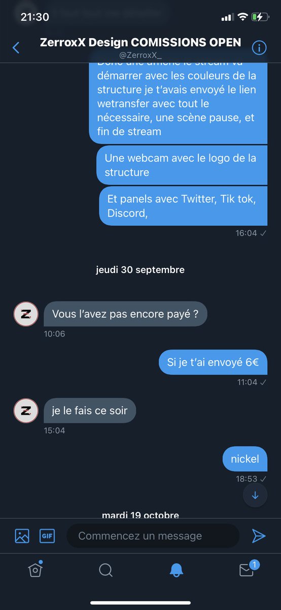 asapvulow's tweet photo. Bon je fais ce tweet pour essayer de faire quelque chose car @ZerroxX_ m’a scam une commande j’attend de puis le 19 septembre et plus de réponse rien du tout. Merci à toutes les personnes qui rt et fav ❤️ https://t.co/Ohe0DdAgUk