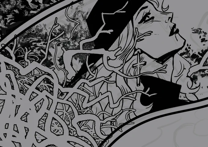 thank fucking god for the ability to stroke lines in PS I would be dead rn otherwise with all these vines I need to draw 💀 