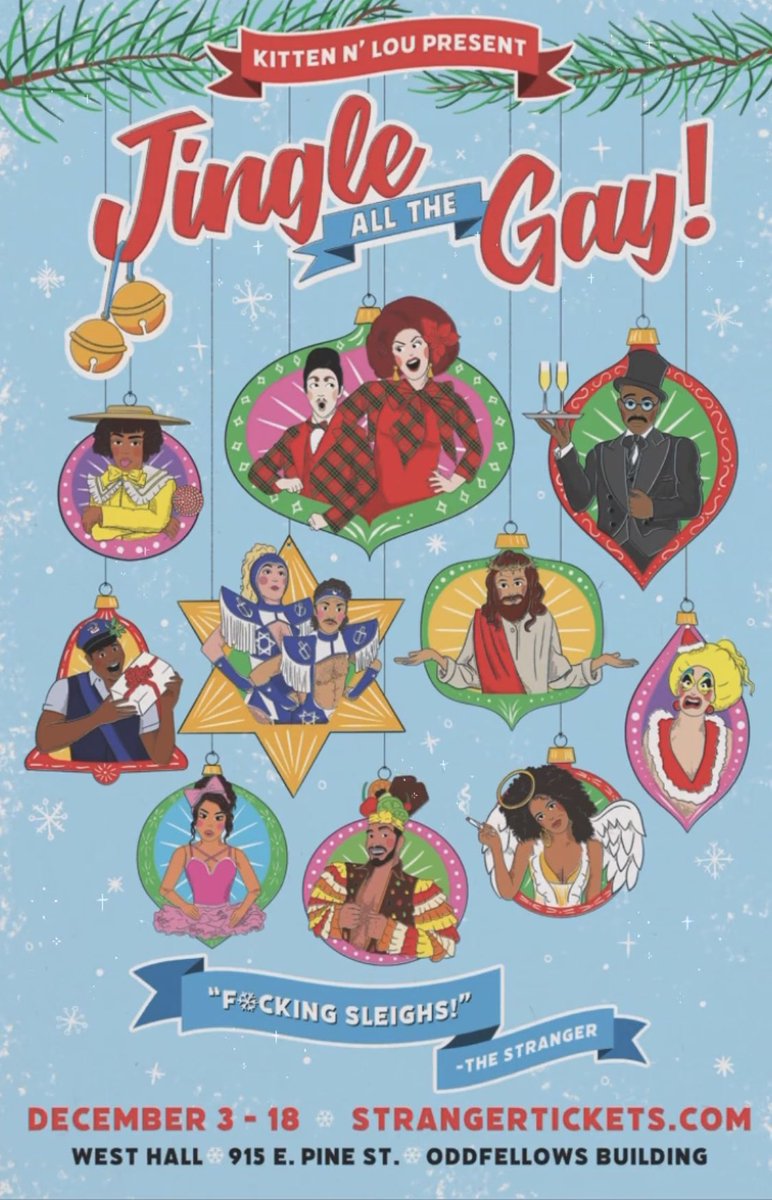 BIG NEWS 🎄 SEATTLE ❄️ DEC 3-18  ☃️ <a href="/Kitten_LaRue/">Kitten N’ Lou</a> and <a href="/LouHenryHoover/">Lou Henry Hoover</a> present JINGLE ALL THE GAY! 🔔 Tickets available here: jingleallthegay.strangertickets.com