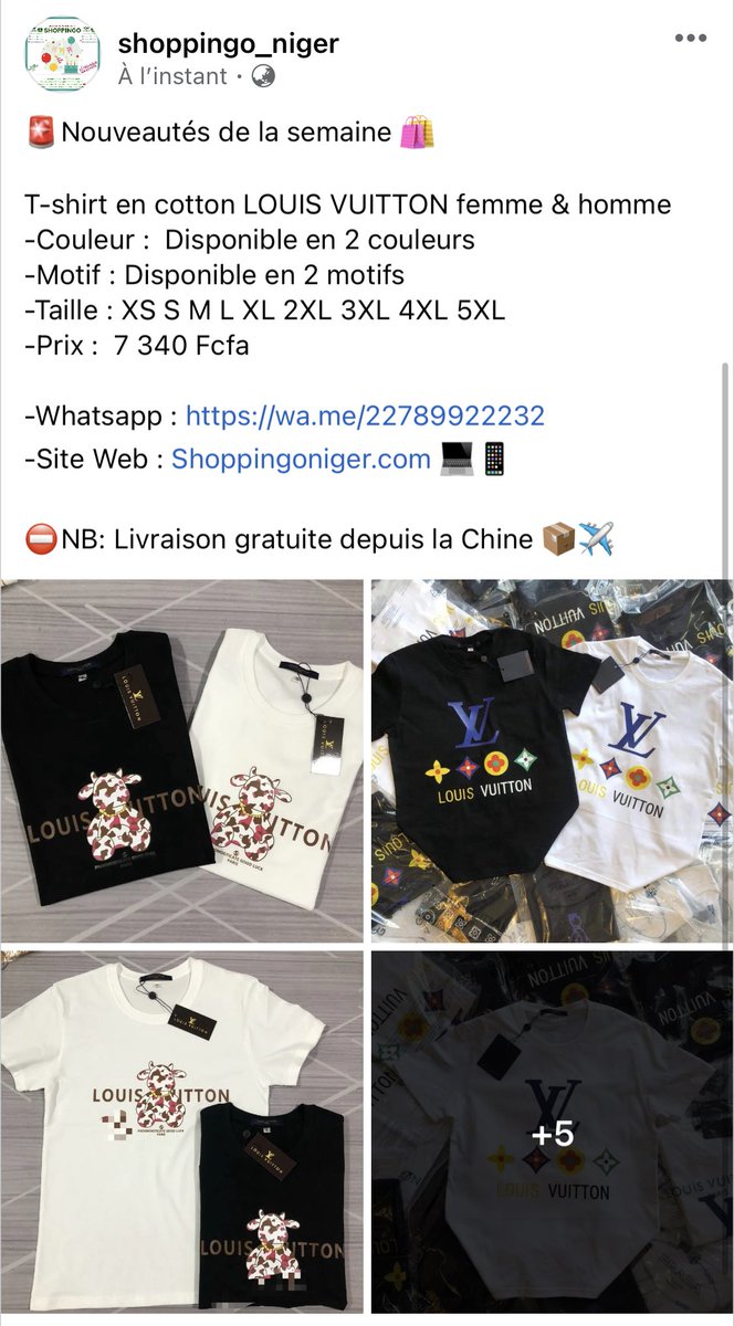 ShoppingoNiger's tweet photo. 🚨Nouveautés de la semaine 🛍

Whatsapp : https://t.co/FrtKlET0LH

-Instagram : https://t.co/aWVfNT7vKR?

-Facebook : https://t.co/nunPzd3yuf

-Site Web : https://t.co/WVS1Rut6uR 💻📱

⛔️NB: Livraison gratuite depuis la Chine 📦✈️ https://t.co/wSfCzTJTC0