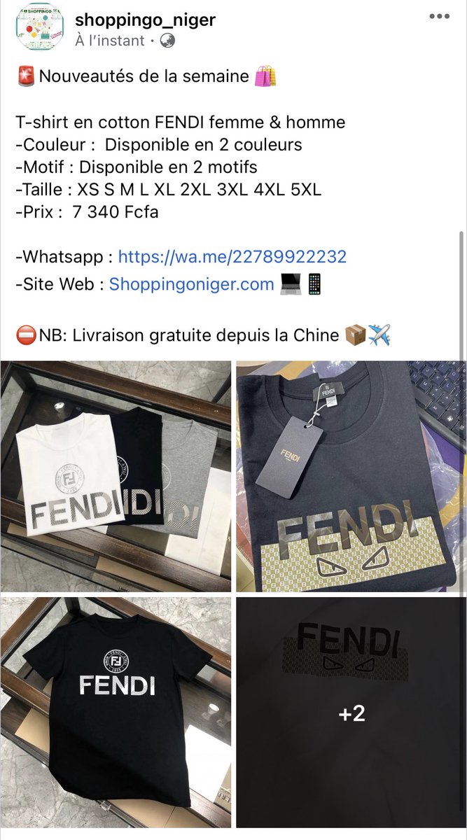 ShoppingoNiger's tweet photo. 🚨Nouveautés de la semaine 🛍

Whatsapp : https://t.co/FrtKlET0LH

-Instagram : https://t.co/aWVfNT7vKR?

-Facebook : https://t.co/nunPzd3yuf

-Site Web : https://t.co/WVS1Rut6uR 💻📱

⛔️NB: Livraison gratuite depuis la Chine 📦✈️ https://t.co/fv4FacEHdN