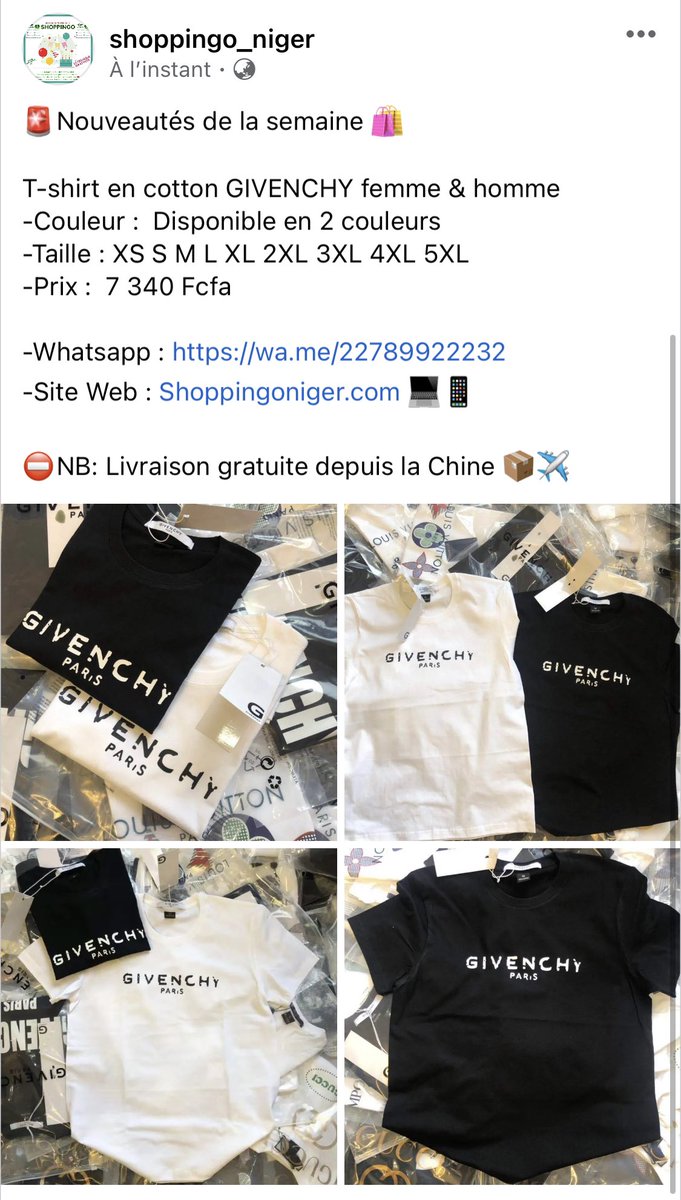 ShoppingoNiger's tweet photo. 🚨Nouveautés de la semaine 🛍

Whatsapp : https://t.co/FrtKlET0LH

-Instagram : https://t.co/aWVfNT7vKR?

-Facebook : https://t.co/nunPzd3yuf

-Site Web : https://t.co/WVS1Rut6uR 💻📱

⛔️NB: Livraison gratuite depuis la Chine 📦✈️ https://t.co/fv4FacEHdN