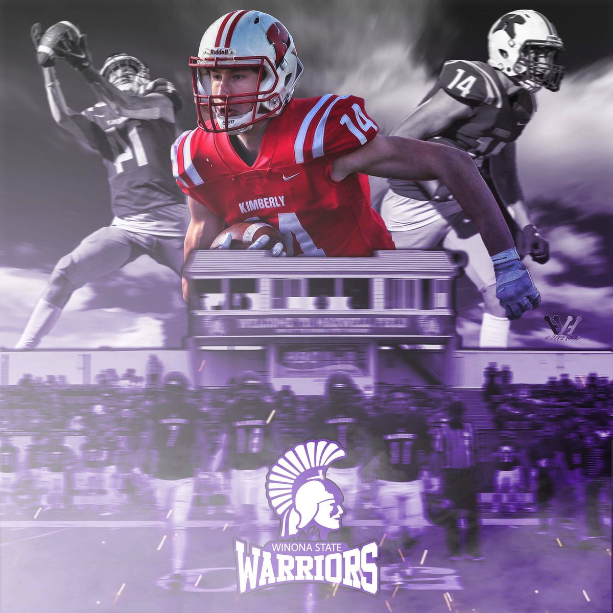 Proud to announce my commitment to Winona State University! 💜🖤