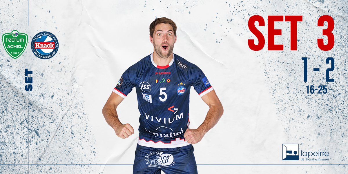 And they did! 🤩
We winnen de derde set overtuigend!