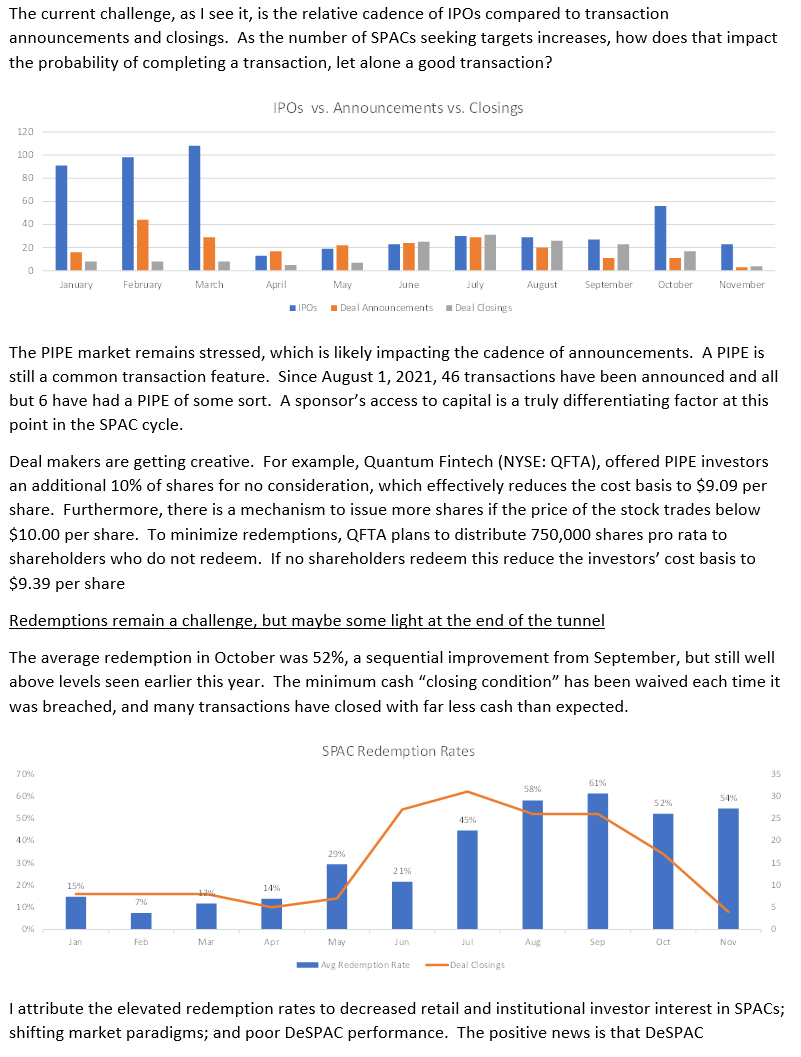 valwithcatalyst's tweet image. Latest #SPAC market thoughts. Happy to discuss/debate. Enjoy the weekend! 

#SpacSquad  
@SpacGuru @LeaderSpac @JulianKlymochko @spac_attack @spac_insider @SPACtrack @SpacBobby @valuepretender @SpacWarrants @Spacul8r @spacanpanman @SPACtrack @blangb @jonsindreu @JonahLupton