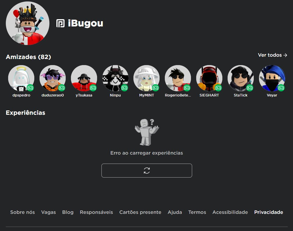 iBugou's tweet image. MANO... DE NOVO NÃO NÉ ROBLOX... TA ASSIM PRA VCS TBM???

#RobloxDown #Roblox #RobloxShutdown