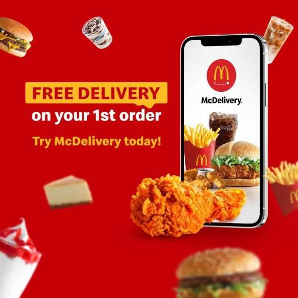 FoodSend1's tweet photo. Free McDonald’s delivery for first timers to celebrate! 🥳 https://t.co/jHLKouSPtT
