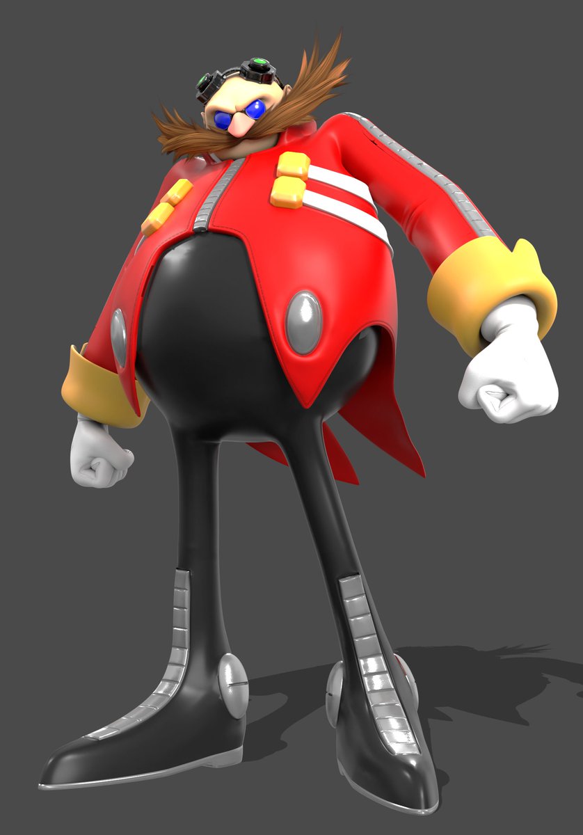 I got a small Sonic animation in mind which involves Eggman. So I just made a rig and render of him.