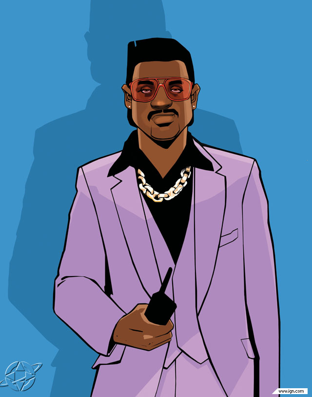 nbajambook's tweet photo. Stephen Bliss' 2002 promo art for Grand Theft Auto: Vice City on the PlayStation 2. https://t.co/A3FE50SATg