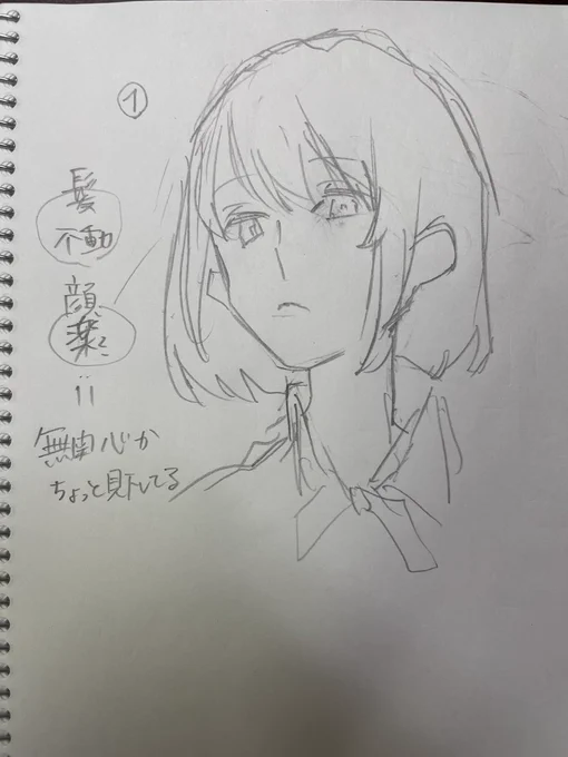 同じ顔の雰囲気バリエーション 