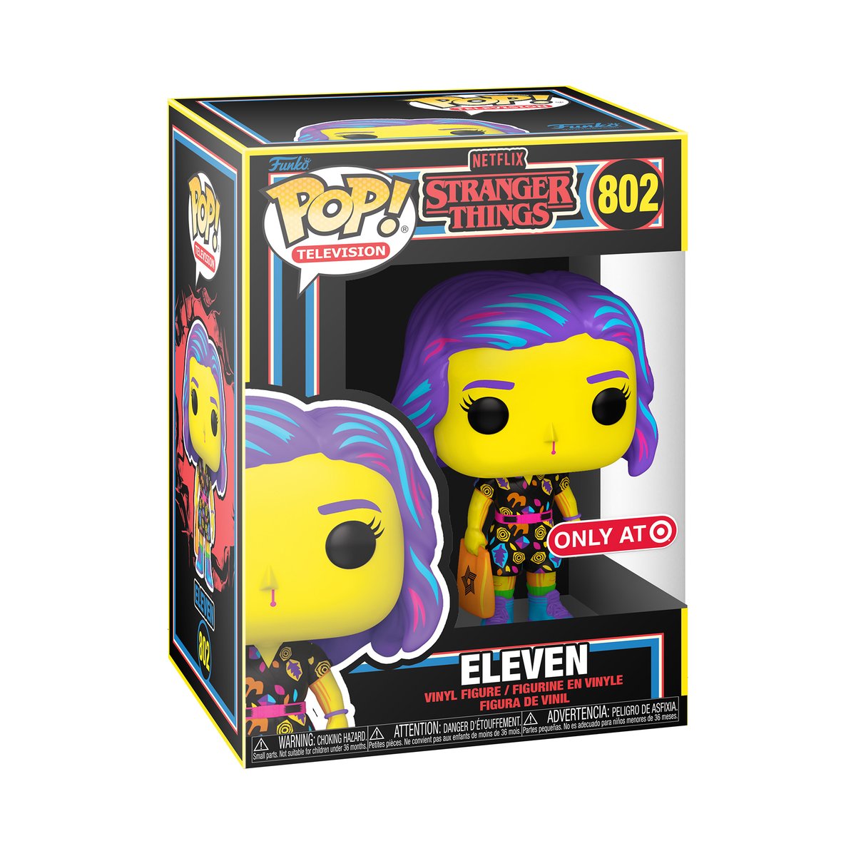 OriginalFunko's tweet image. It's Stranger Things Day! RT and follow @OriginalFunko for the chance to WIN the @Target exclusive Stranger Things Eleven black light Pop! #Funko #FunkoPop #FunkoGiveaway #StrangerThingsDay @Stranger_Things