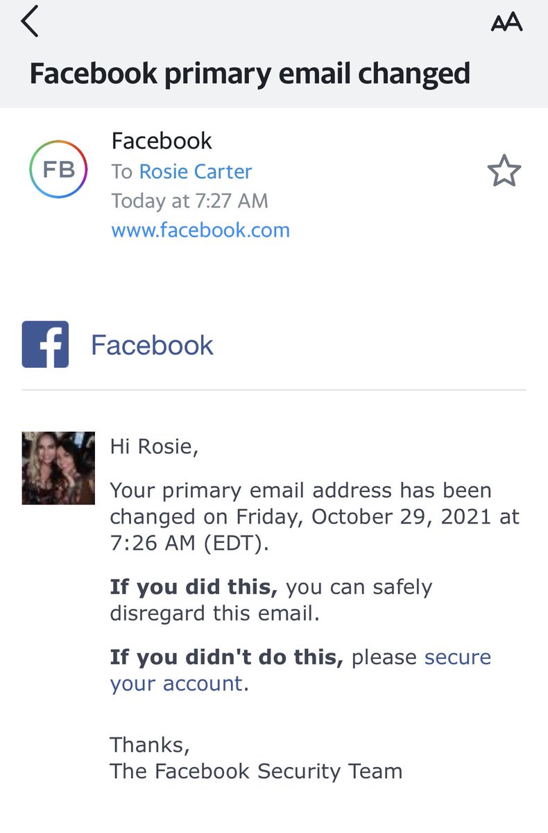 rosieecarter's tweet photo. @facebookapp @Meta @oculus @instagram My Facebook account was hacked 10/29 and now I can’t get access through any method. I tried reporting it, but you said it wasn’t me. I have the account that hacked me if that helps.
Please have someone message me for more details. https://t.co/O6mIdrBOKf