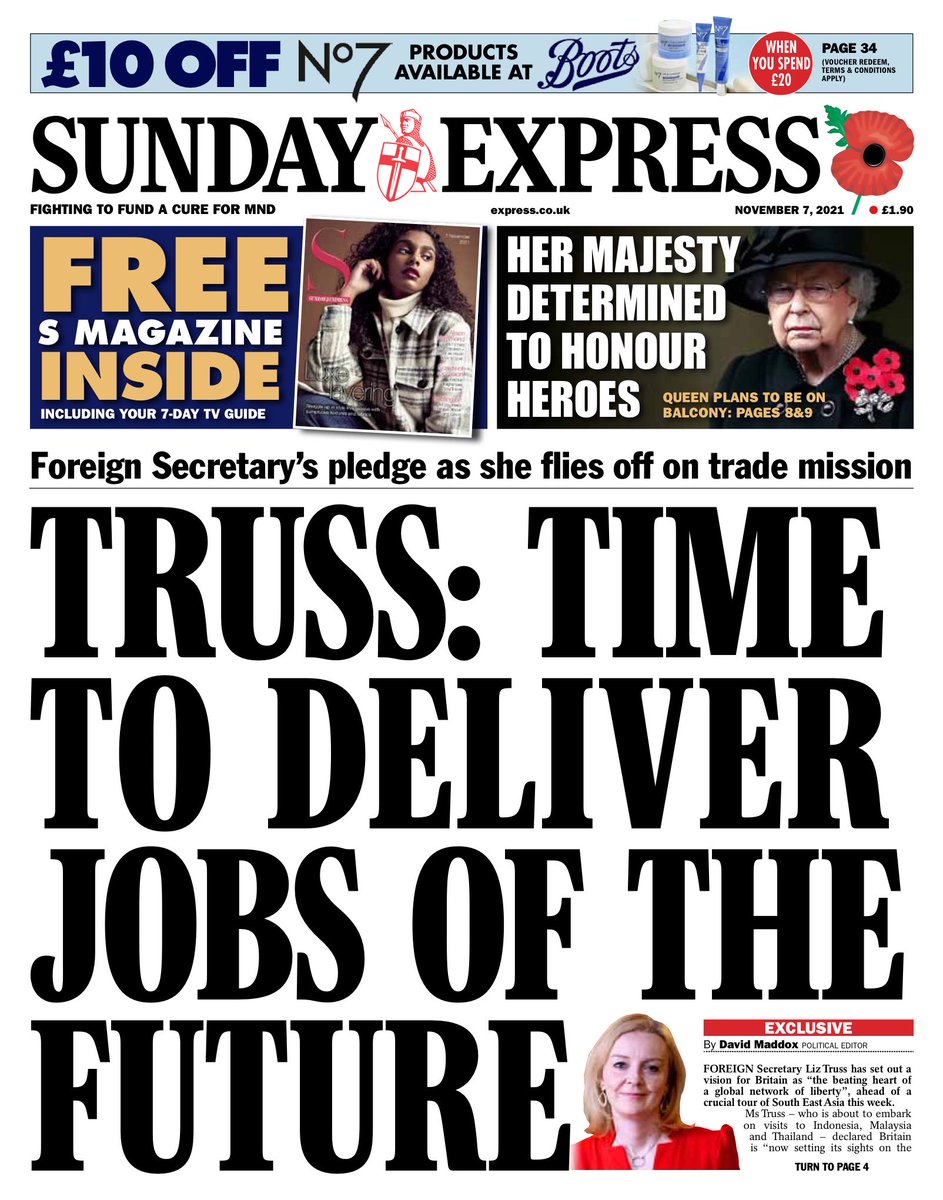 hendopolis's tweet photo. SUNDAY EXPRESS: @trussliz - time to deliver the jobs of the future #TomorrowsPapersToday https://t.co/tyAhX5YM9t