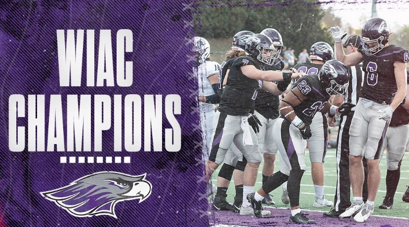 UW-Whitewater football WIAC champions 2021. (Art by Andy Role)