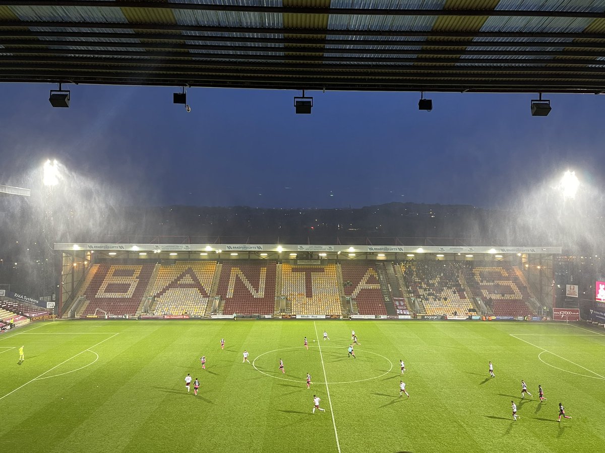 InsuranceSouthW's tweet photo. First leg of the FA Cup tour done. Look forward to the replay, but should have won @officialbantams. Now to Sheffield ready for @Only1Argyle tomorrow #COYG https://t.co/EDR8rOdGQh